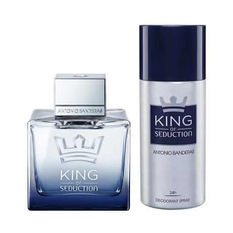 Set Perfume Antonio Banderas King of Seduction EDT 100ml + Desodorante Original Hombre
