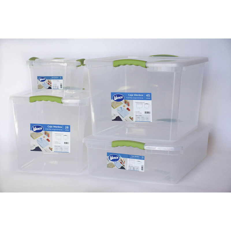 Caja organizadora 45 lts Wenbox TRANSPARENTE