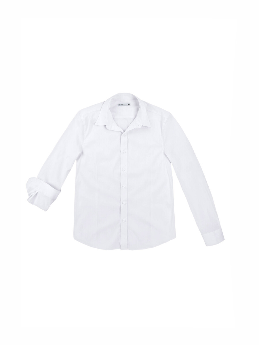 CAMISA MANGA LARGA SUPER SLIM - BLANCO 