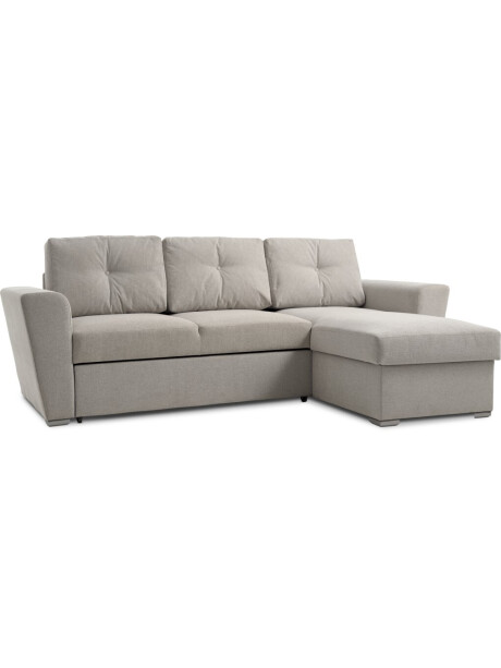 Sofá cama VEJLBY chaise longue tela arena Sofá cama VEJLBY chaise longue tela arena