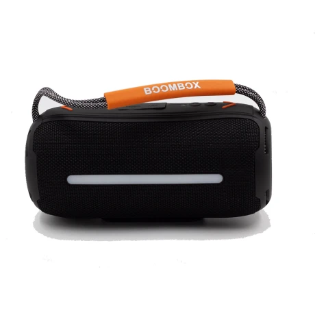 PARLANTE PORTATIL BLUETOOTH CON CORREA SIMIL BOOMBOX NEGRO PARLANTE PORTATIL BLUETOOTH CON CORREA SIMIL BOOMBOX NEGRO