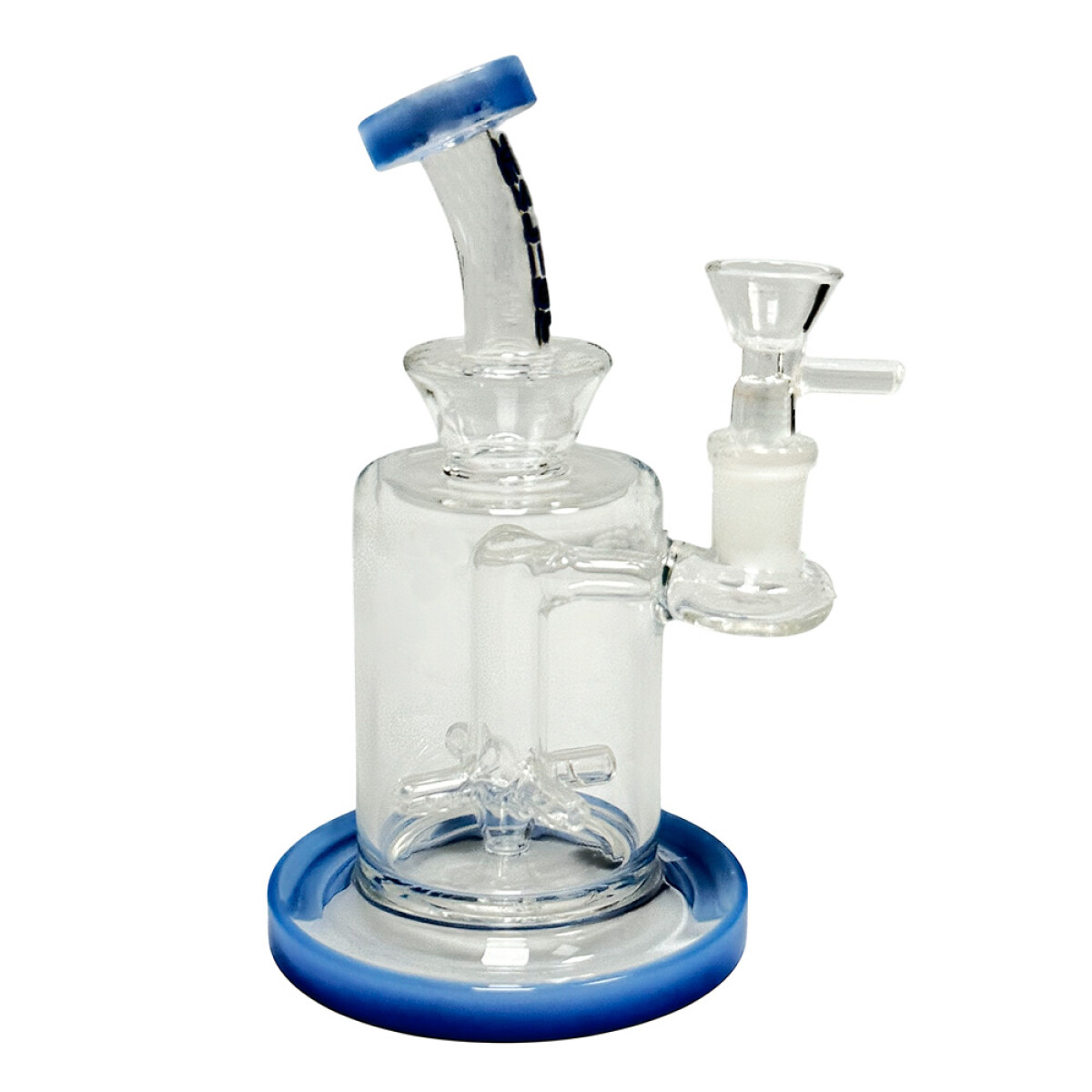 BONG ROBUSTO CON PERCOLADOR ESTRELLA Y ATRAPA CENIZAS 18CM 