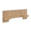Respaldo 2 plazas continuo con mesa de luz Chloe - Moderna Hanover