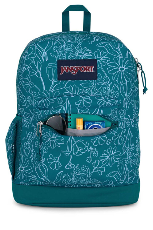 MOCHILA CROSS TOWN PLUS DELIGHTFUL DAISIES GREEN