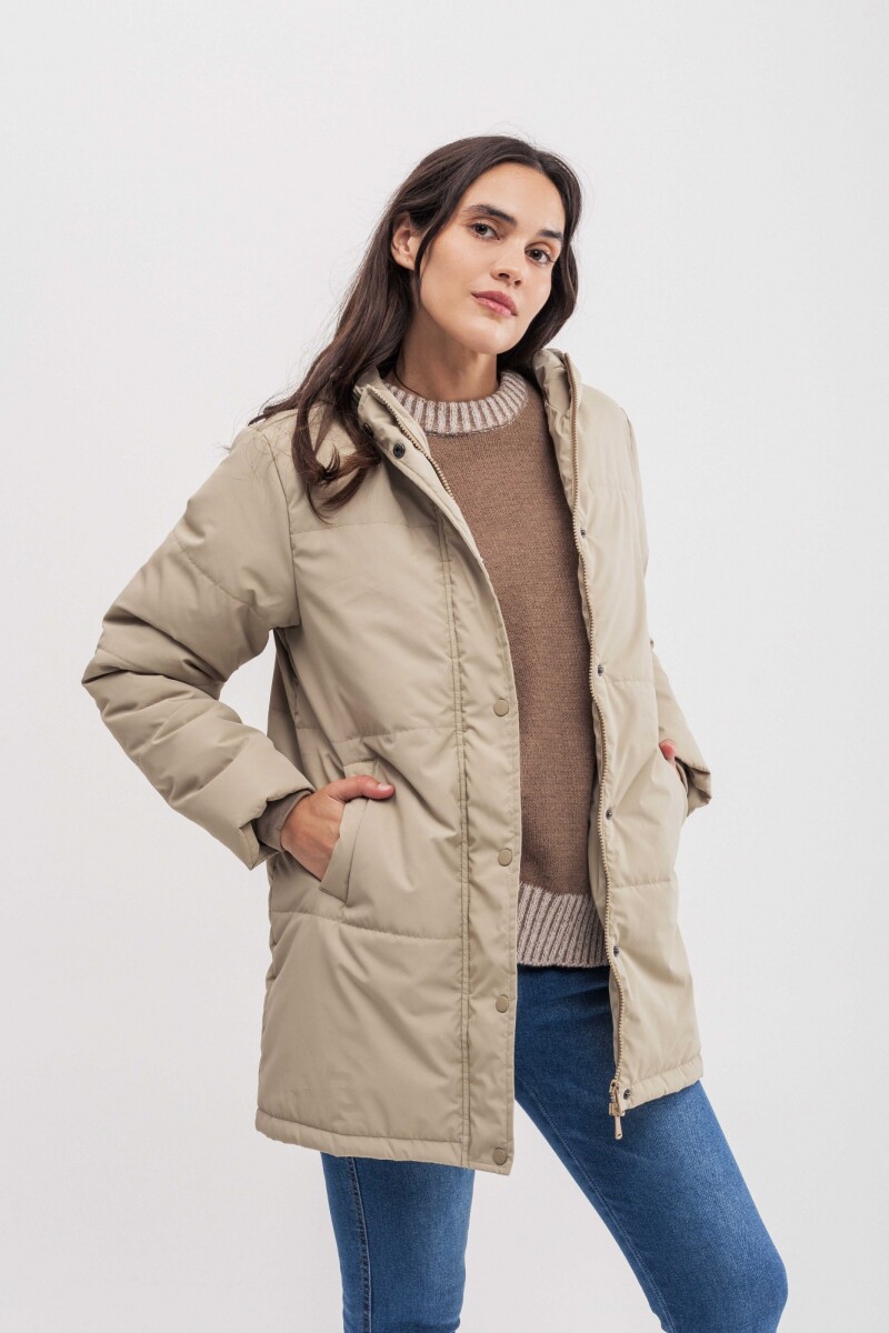Campera parka Toscana Beige