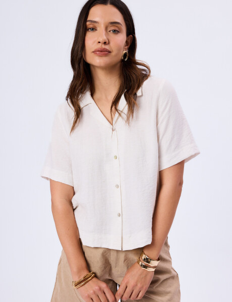 Camisa lino Crudo