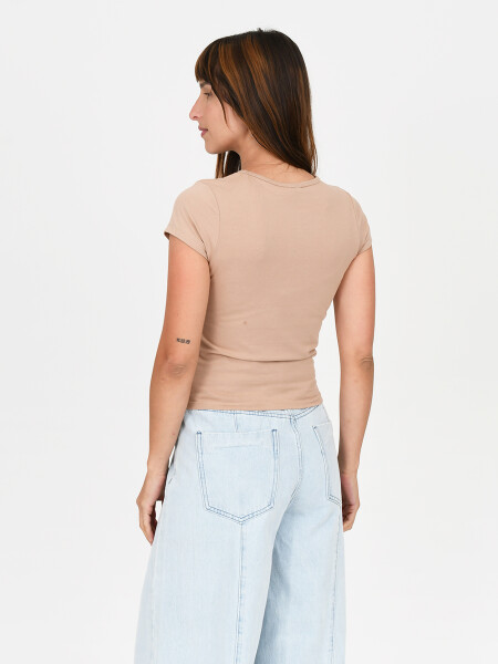 REMERA CARFOU TAUPE