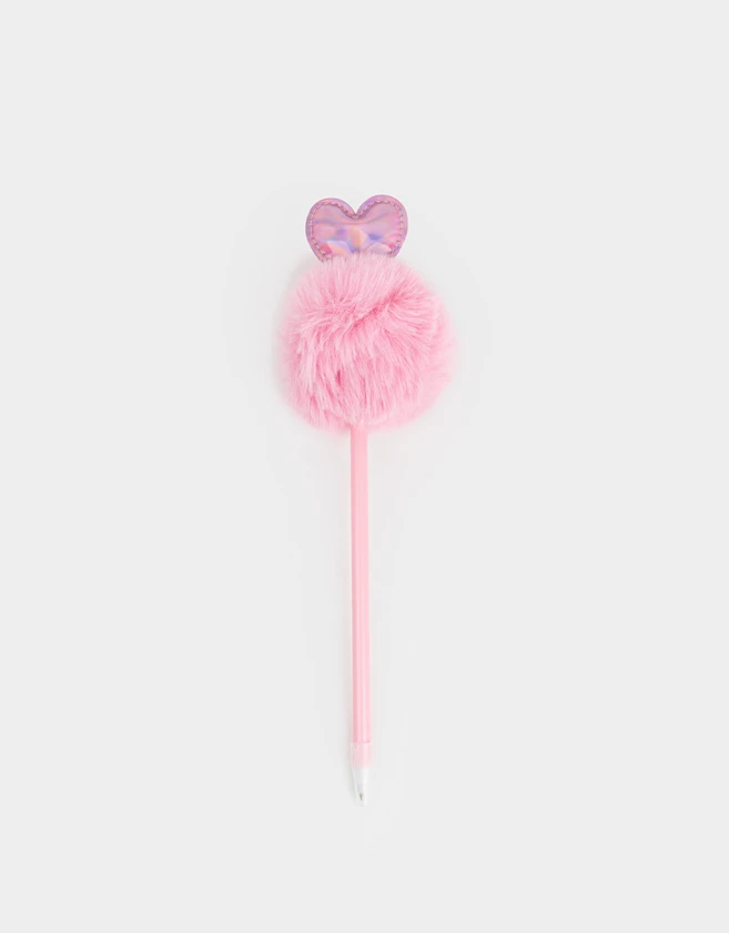 Lapices y Lapiceras Pompon Lapicera Con Pompón - Rosa Claro