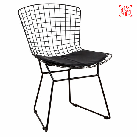 SILLA METAL NEGRO BERTOIA C-451