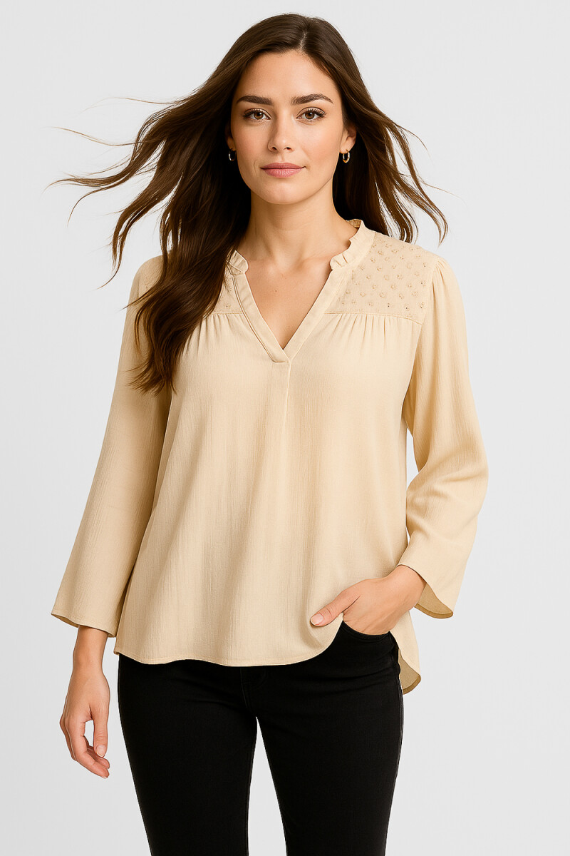 Blusa Bursas - Caqui 