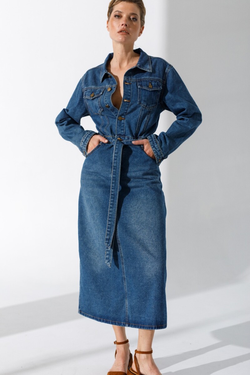 Vestido Tussor Jean