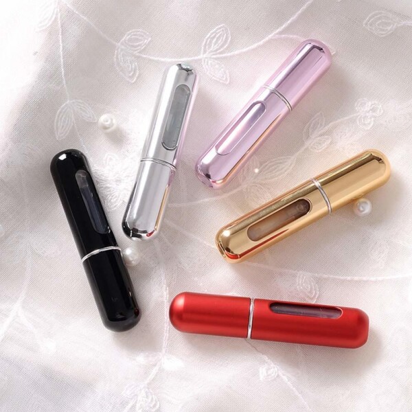 Mini Botella Atomizadora Perfume Portátil Recargable Variante Color Rojo