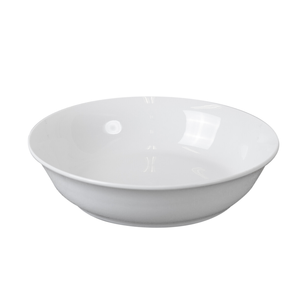 SET 2 PLATOS - CERAMICA BLANCO HONDOS 