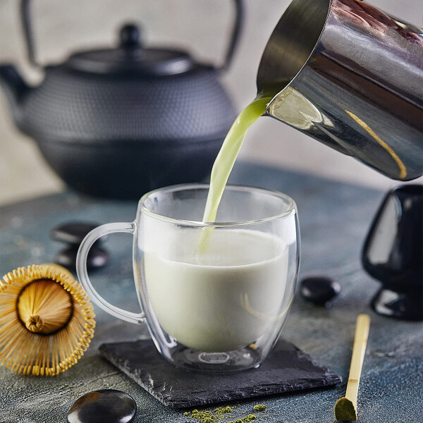 Set x2 Taza Cafe Doble Pared Vidrio 250ml Jarra Aislamiento® Set x2 Taza Cafe Doble Pared Vidrio 250ml Jarra Aislamiento®