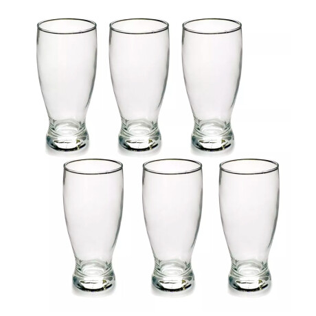 Set x6 Vaso cervecero 360 ml TRANSPARENTE