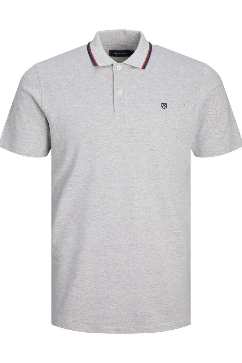 Polera Paulos Polo Contraste Light Grey Melange