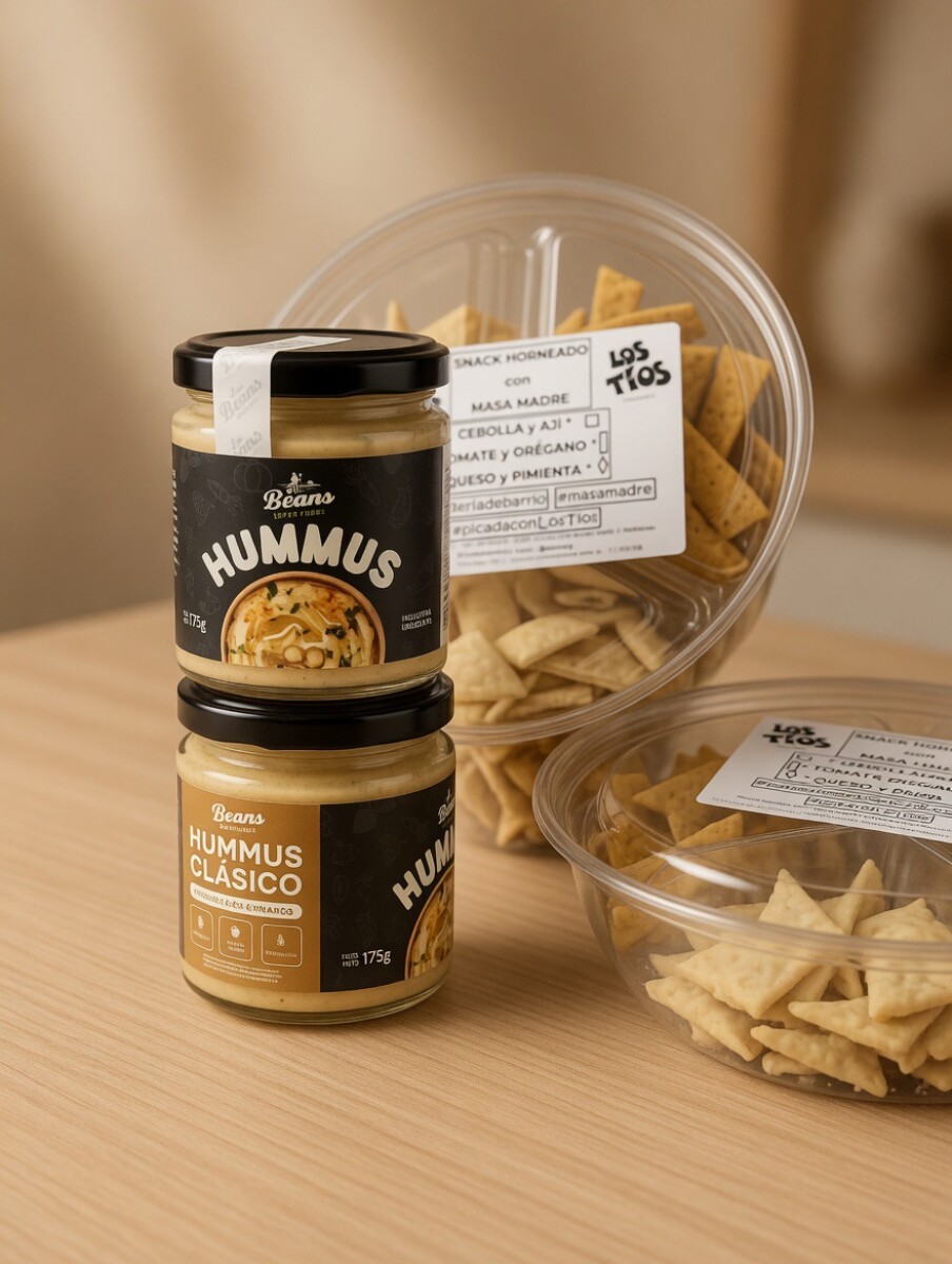 Snacks Horneados con Hummus 