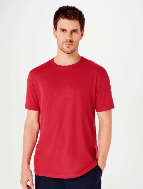 CAMISETA BÁSICA UNISSEX ROJO