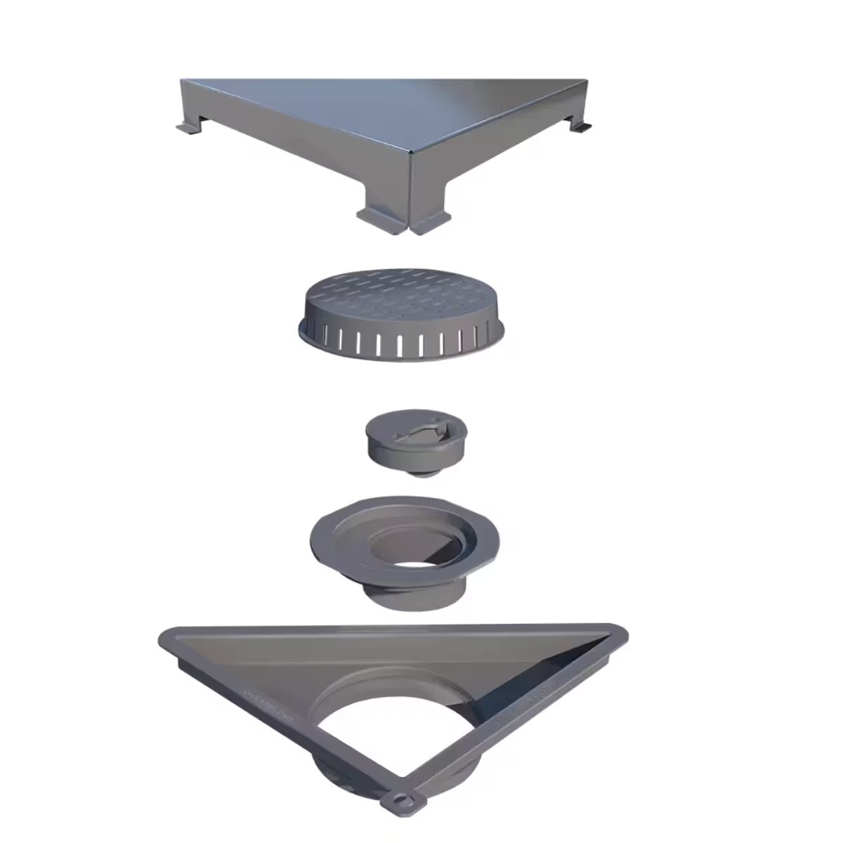 Elleve Receptaculo Tapa Inox Pulido Vertex 