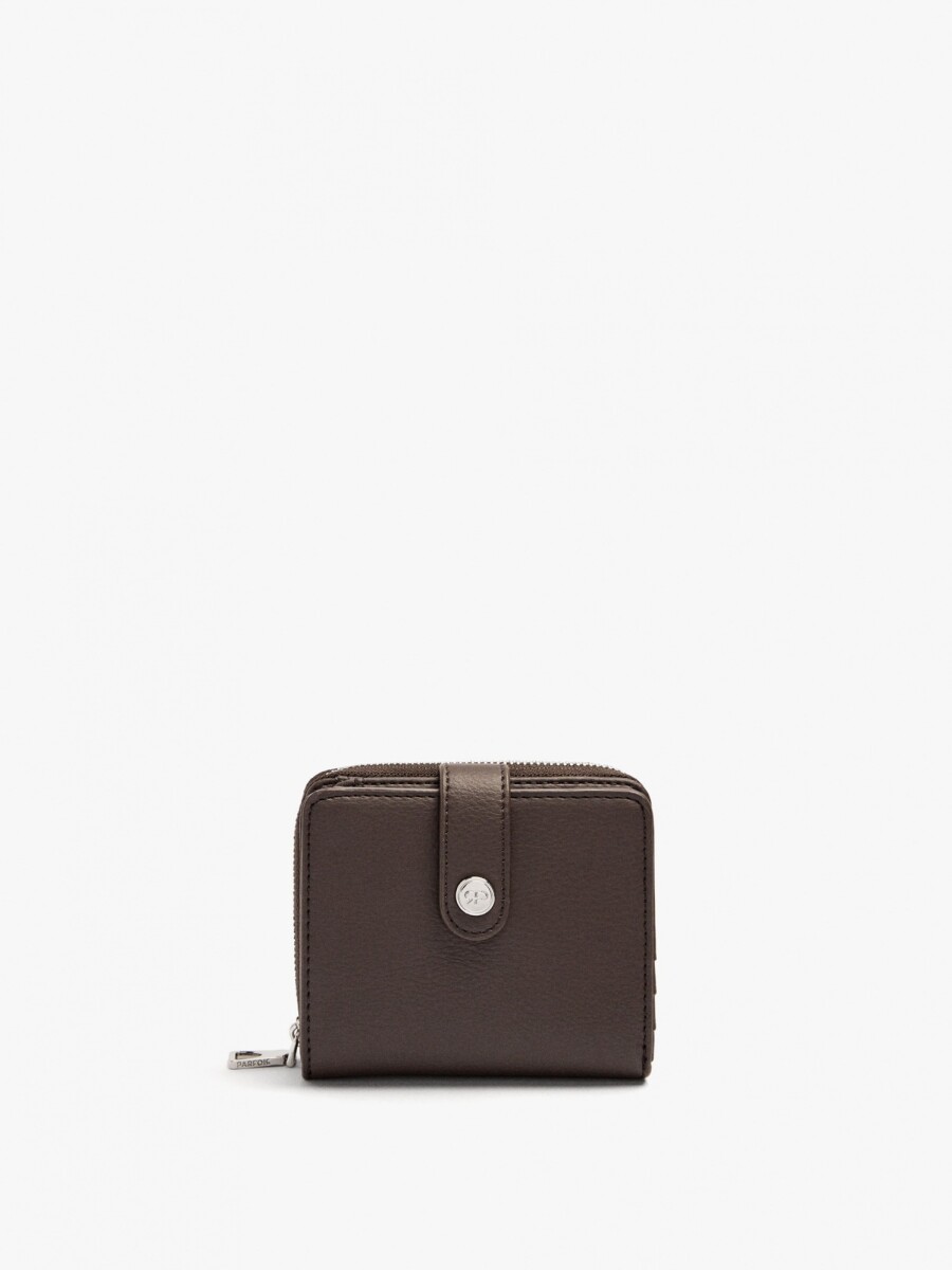Cartera Con Textura S marron