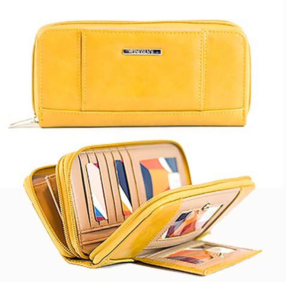 BILLETERA LINCOLNS Dama -HIBISCO- Curry - Sin color 
