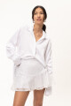 Falda Moss Blanco Lurex