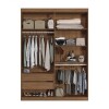 Ropero Buriti 4 Puertas - Linea Fit Marron/Arena