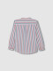 Camisa De Rayas Azul Claro