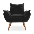 Sillón 1 cuerpo Poltrona Turin Negro