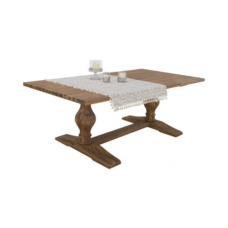 MESA DE COMEDOR MADERA-ACACIA NATURAL-BEIGE AHF