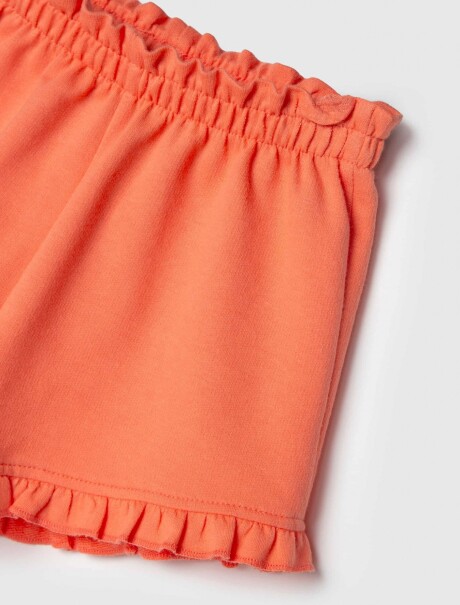 SHORT INFANTIL CON CINTURA ELASTIZADA NARANJA