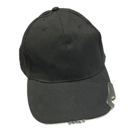 GORRO CON LED Y DESTAPADOR NEGRO N/a