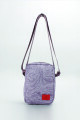 Pouch estampado negro Lilac