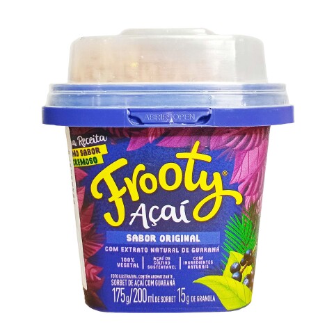 Helado de Açaí y Guaraná con Granola Frooty 175g Helado de Açaí y Guaraná con Granola Frooty 175g