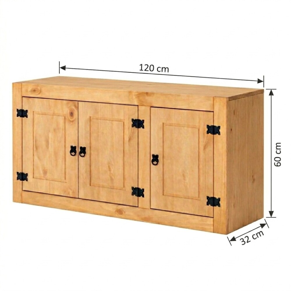 MUEBLE AÉREO DE COCINA 3 PUERTAS/ COLOR CERA TEQUILA Mueble Aéreo De Cocina 3 Puertas/ Color Cera Tequila