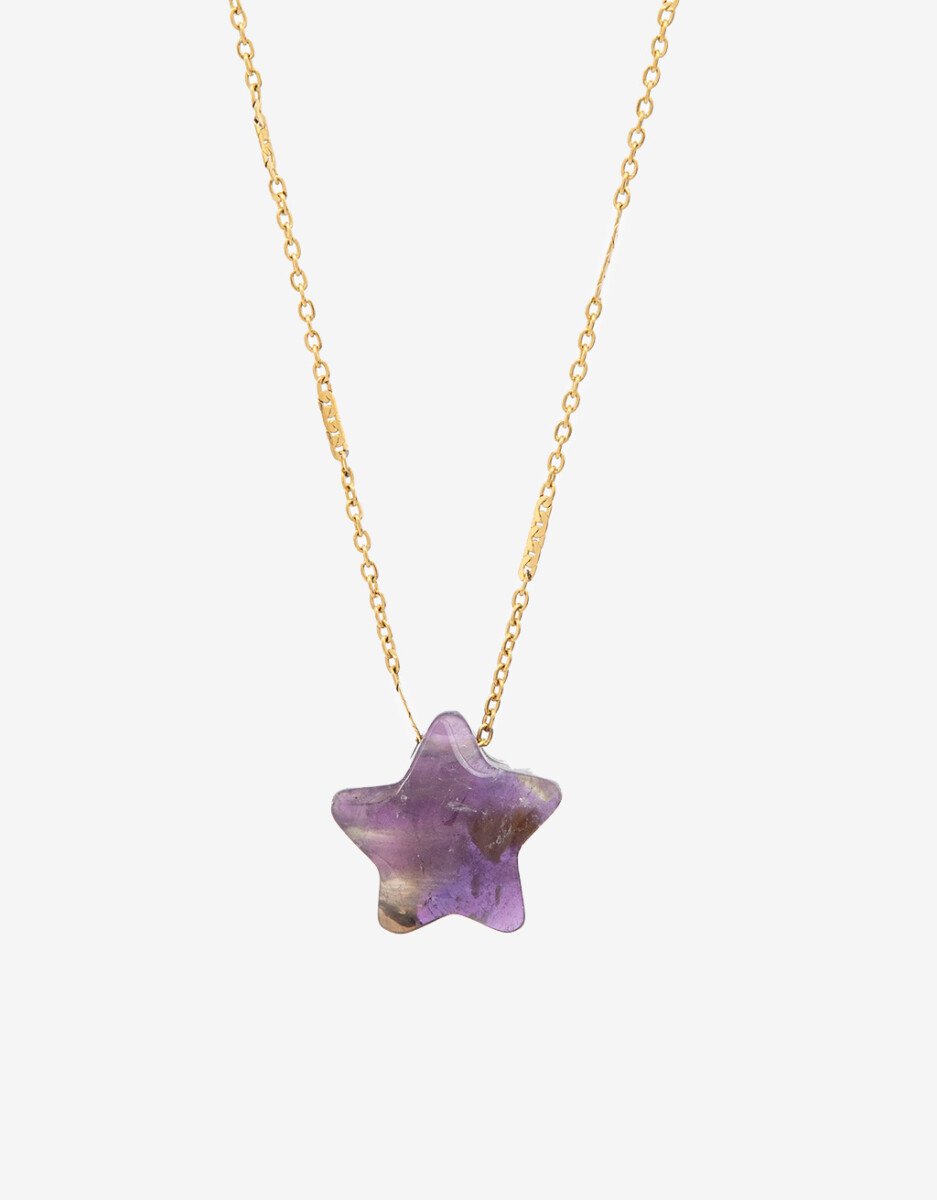 Cadena Acero Con Piedra Lunar 