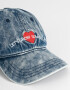 Caps Denim Gorra De Denim Efecto Gastado - Azul Gastado