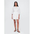 3/4 SLV TEXTURED MINI DRESS NEW OFF WHITE V2
