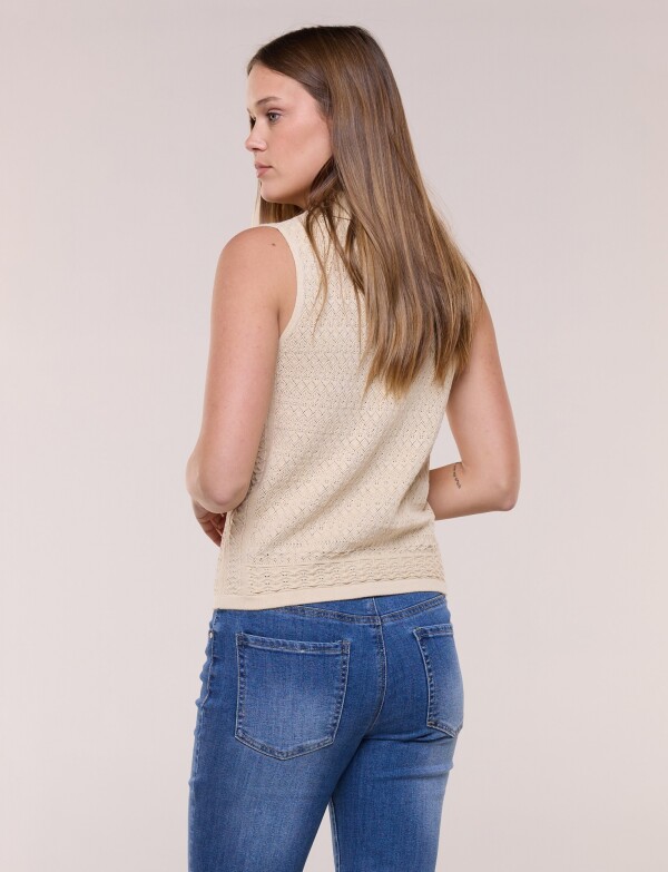 Musculosa Tejida BEIGE