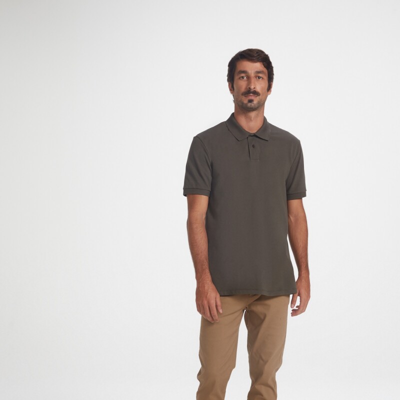 CAMISA POLO MM MASC CINZA ESCURO