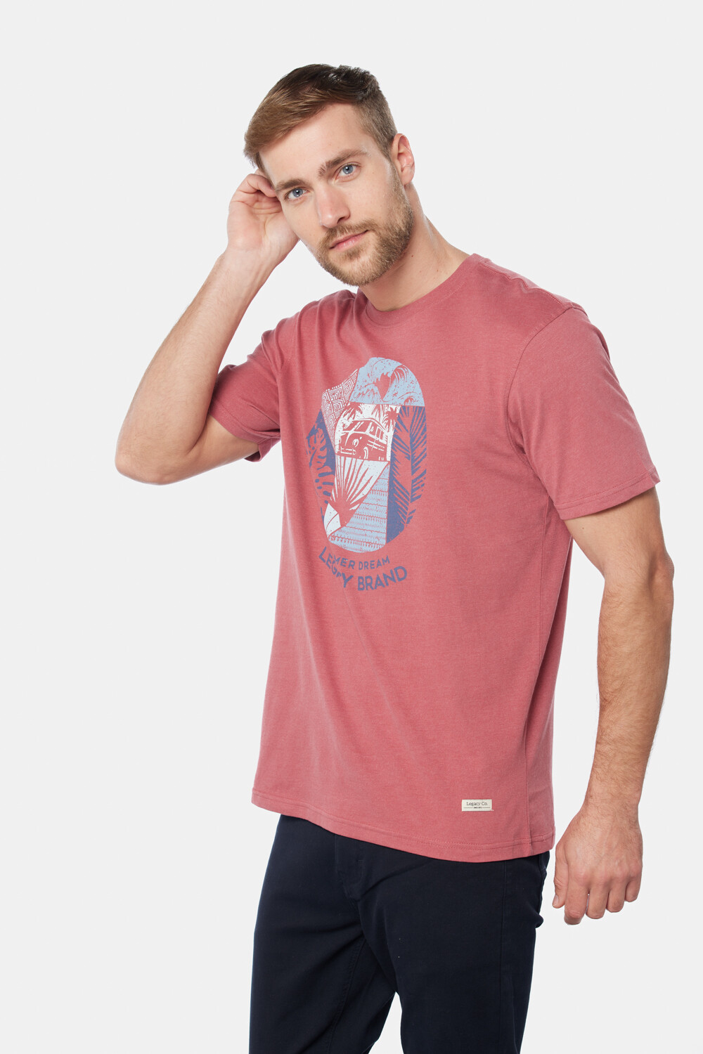 REMERA ESTAMPADA Bordo