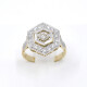 Anillo Oro 18K, Platino Y Brillantes Anillo Oro 18K, Platino Y Brillantes