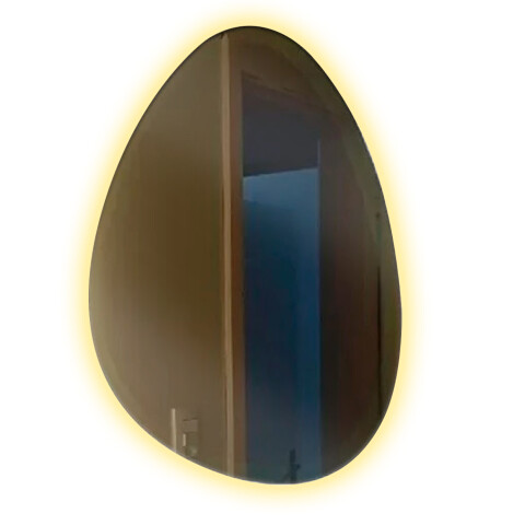 Espejo Oval Para Baño Con Luz Led 60 X 75cm ESPEJO IRREGULAR LED-M-02 60X75