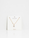 Cadena Corta con Dije Strass Collar Con Dije De Estrella Con Cubic Zirconia - Dorado