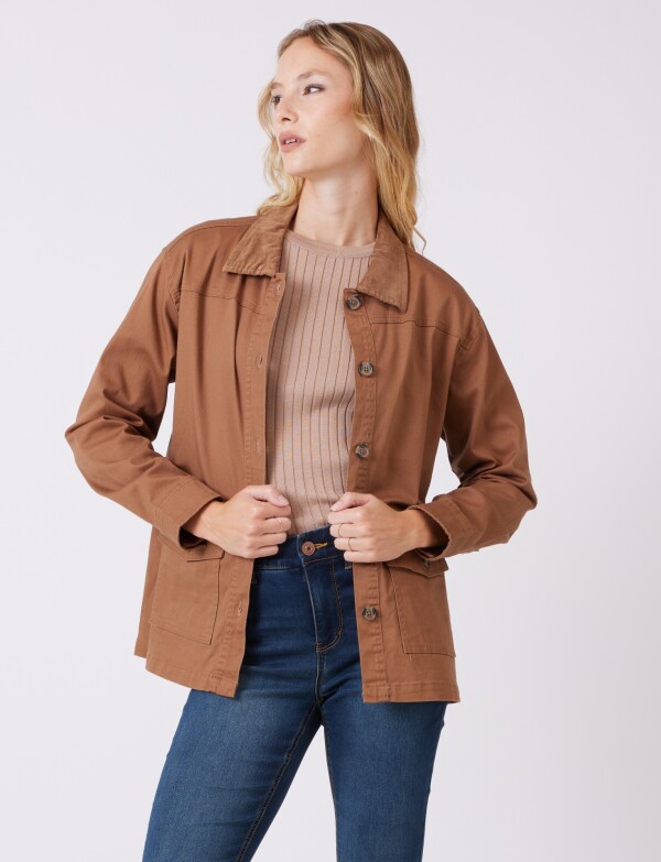 Sobrecamisa Bolsillos MARRON