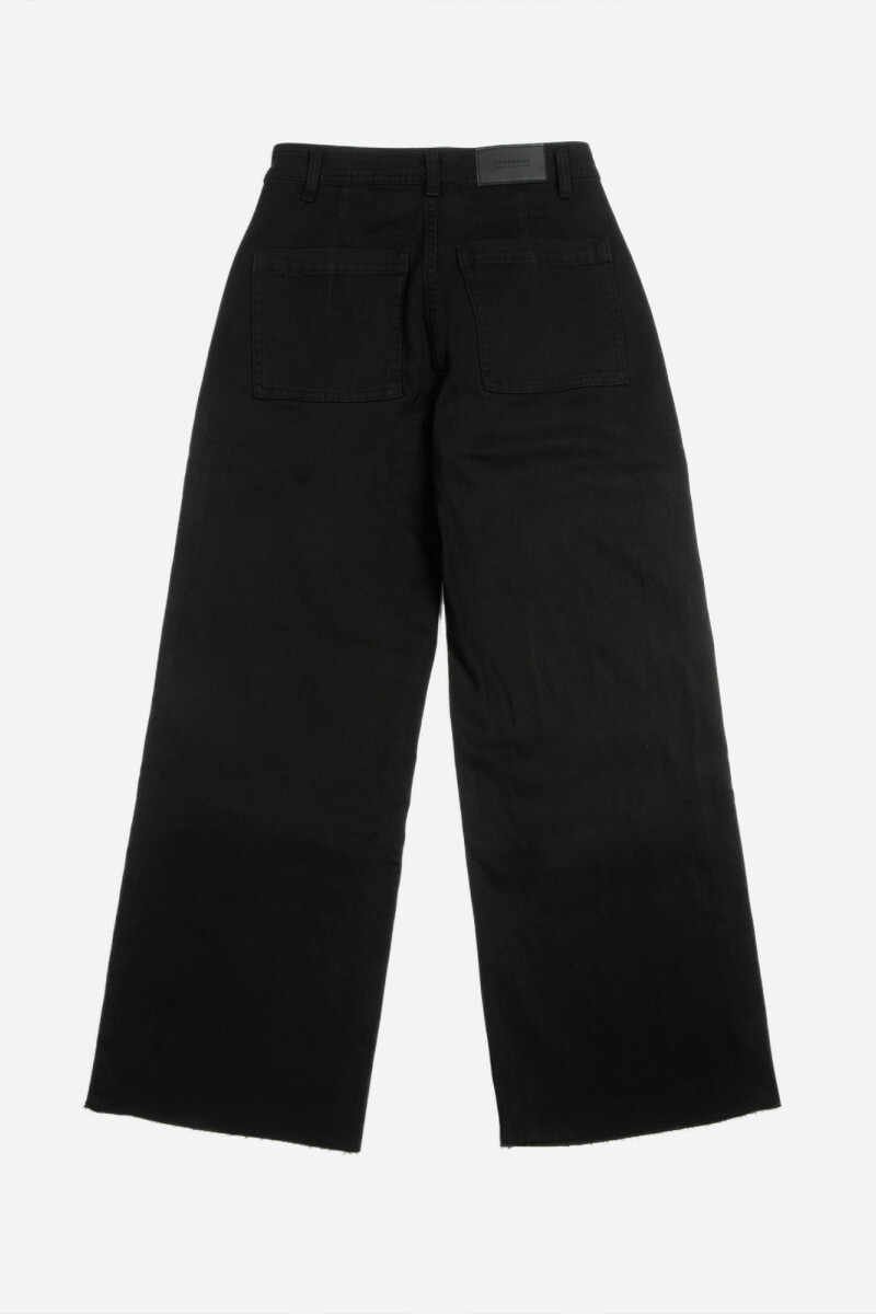 Jean wide leg NEGRO