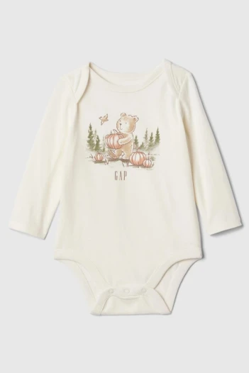 Body Gràfico Manga Larga Bebé Ivory Frost
