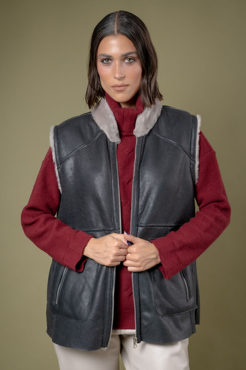 Chaleco umma Negro reversible