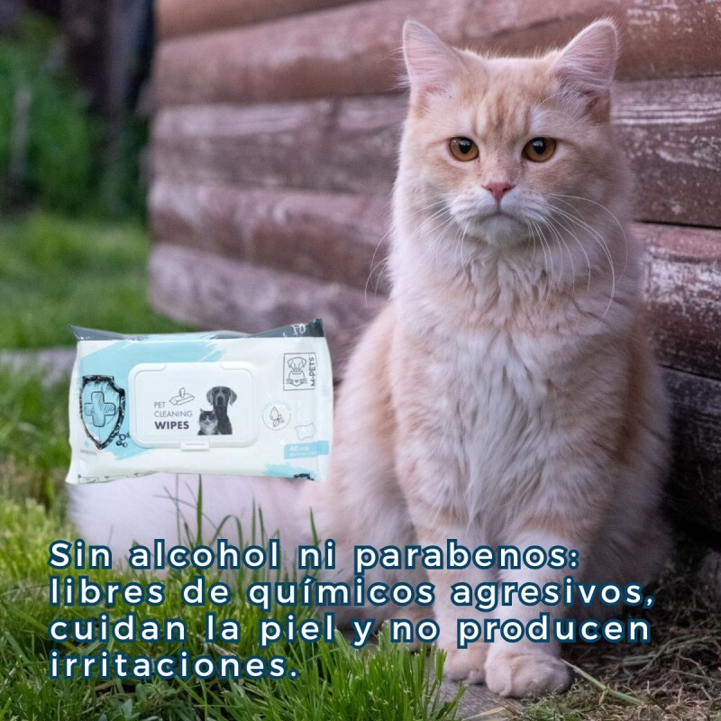 TOALLAS HÚMEDAS ANTIBACTERIANAS M-PETS 40 UNIDADES TOALLAS HÚMEDAS ANTIBACTERIANAS M-PETS 40 UNIDADES