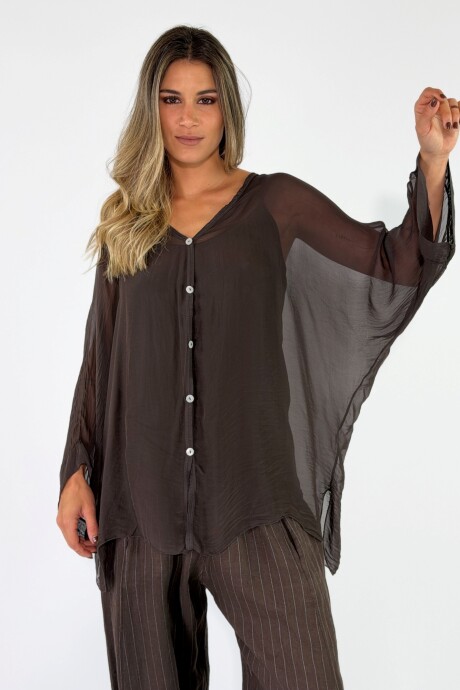 CAMISA MANUS Chocolate